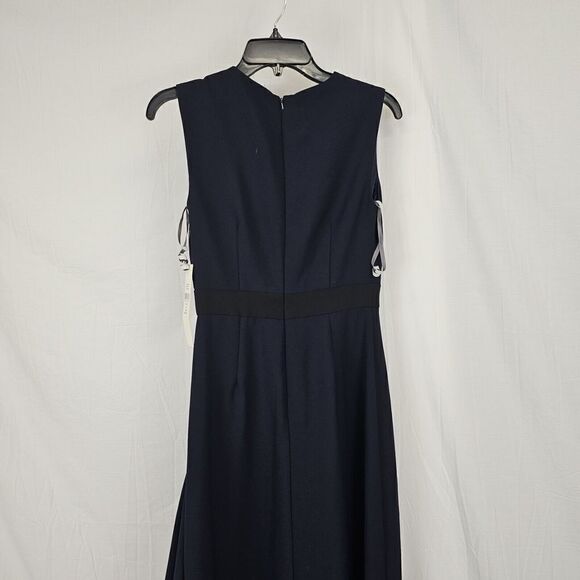 ML Monique Lhuillier NWT MSRP $395 Ruffled Deep V-neck Crepe Gown Size 2 - Picture 11 of 11